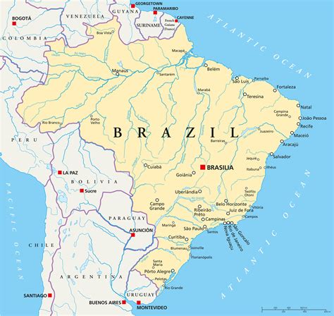 capital brazil map|brazil map rivers.